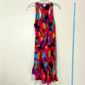 Awesome Geometric Abstract Sleeveless Dress By Xhileration. Size Medium.